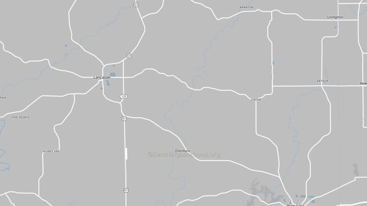 Transit Grade map of Grant County, WI