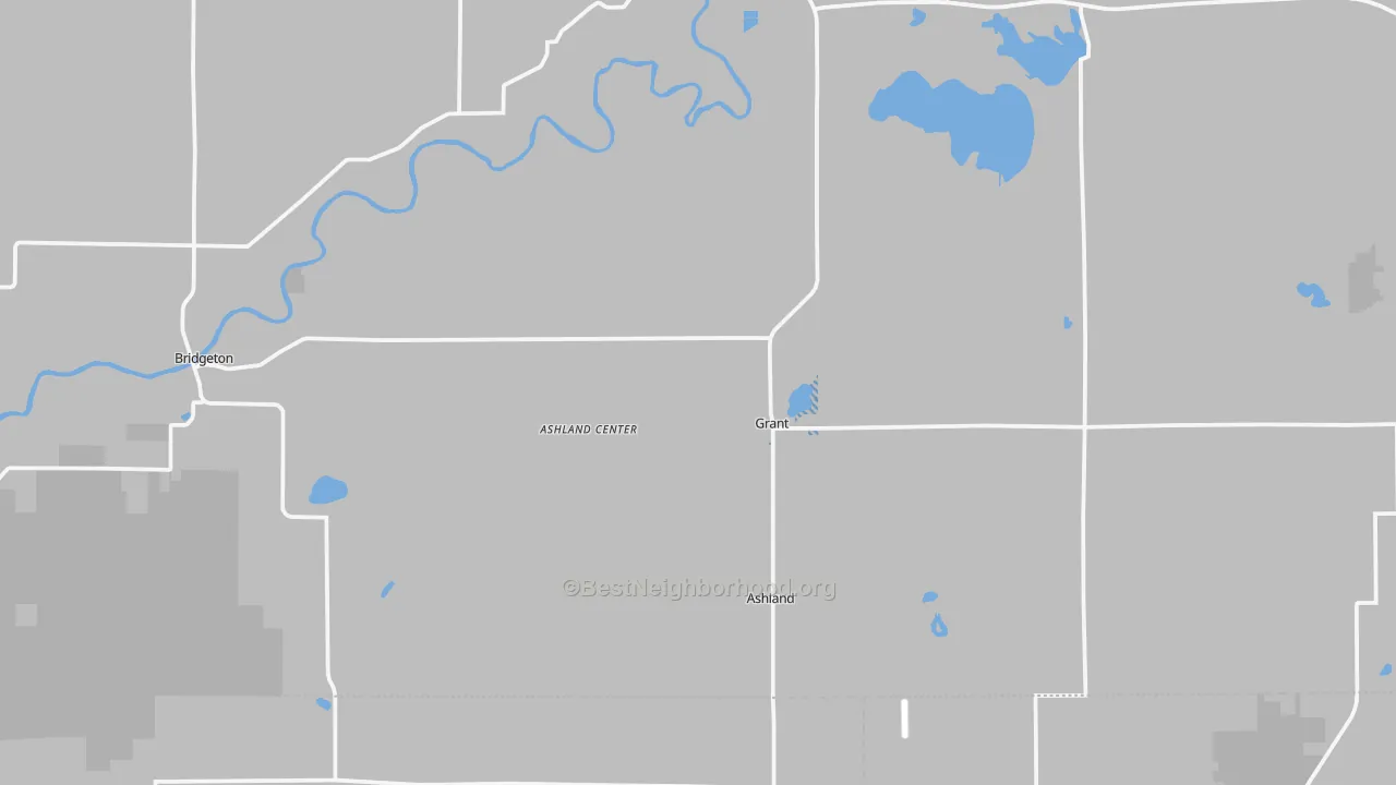 Transit Grade map of Grant, MI