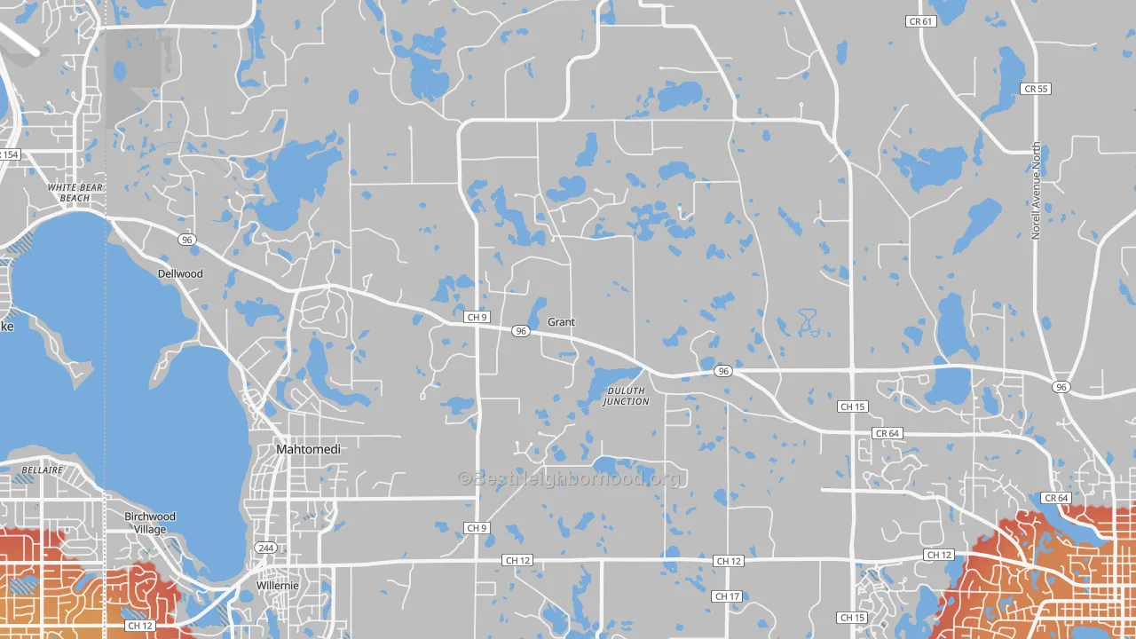 Transit Grade map of Grant, MN