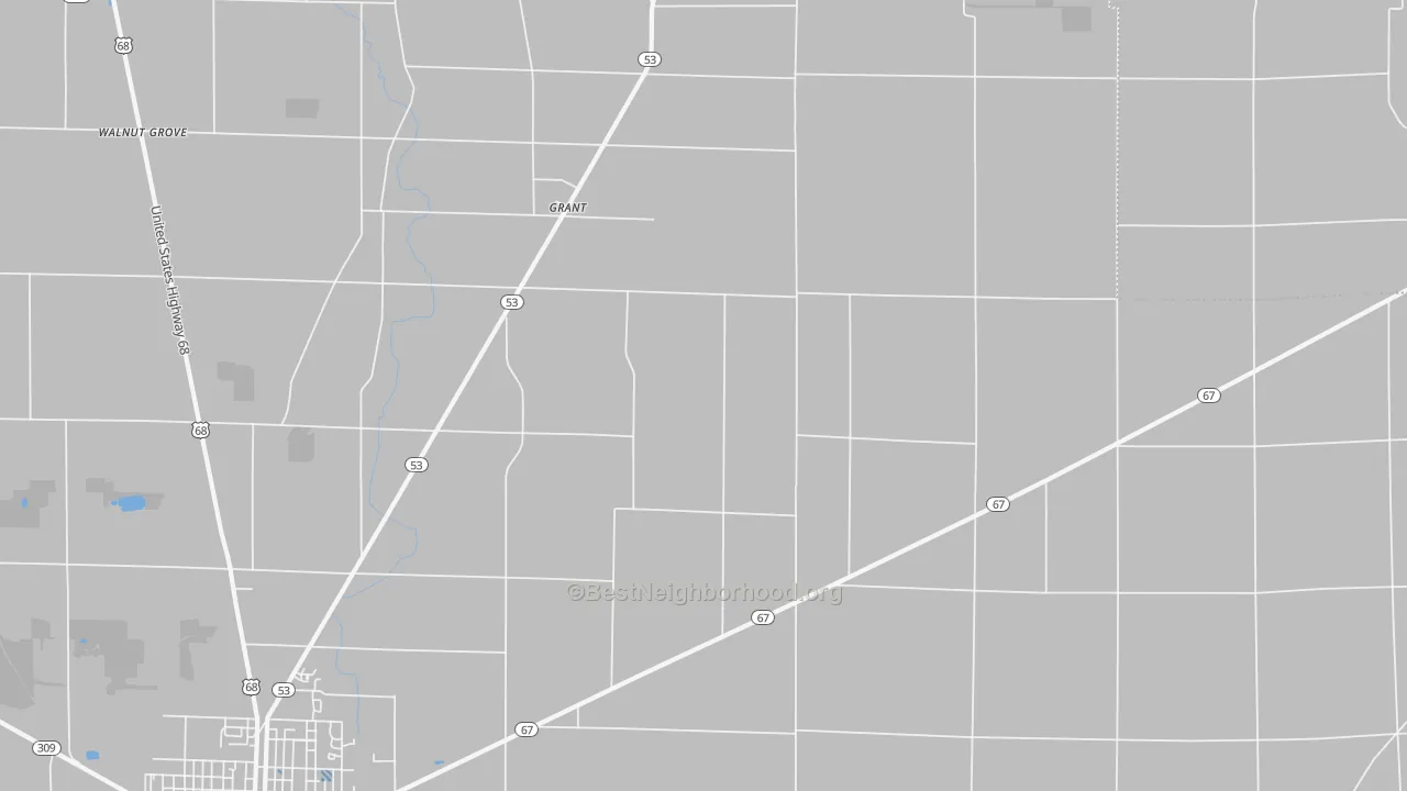 Transit Grade map of Grant, OH