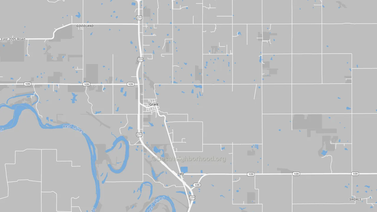 Transit Grade map of Grant, OK