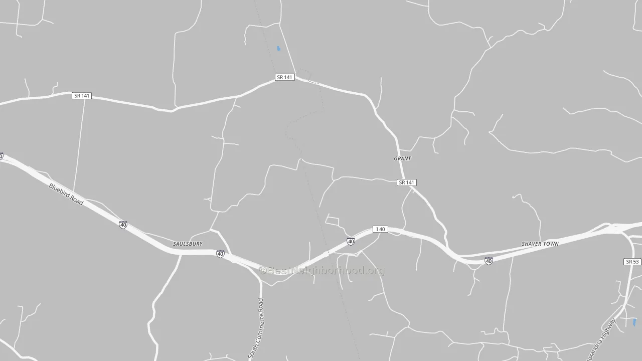 Transit Grade map of Grant, TN
