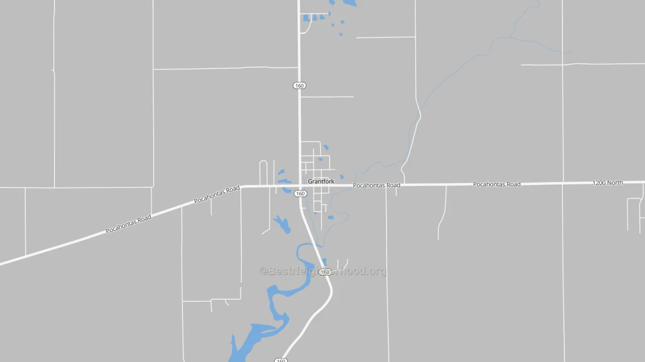 Transit Grade map of Grantfork, IL
