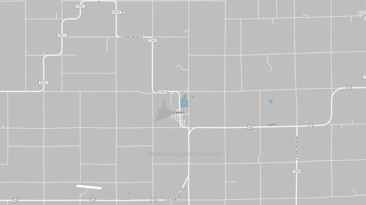 Transit Grade map of Granton, WI