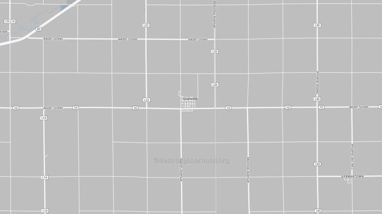 Transit Grade map of Granville, IA