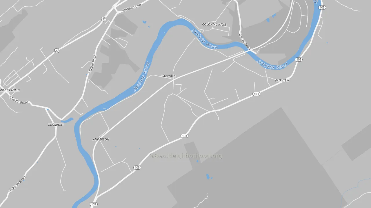 Transit Grade map of Granville, PA