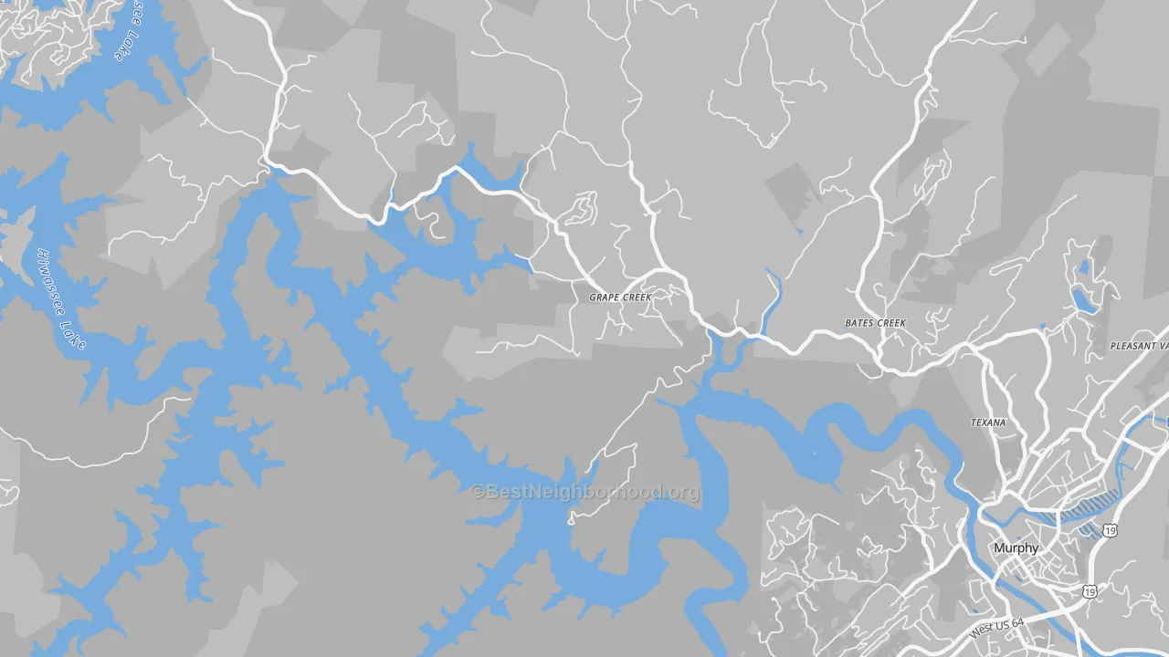 Transit Grade map of Grape Creek, NC