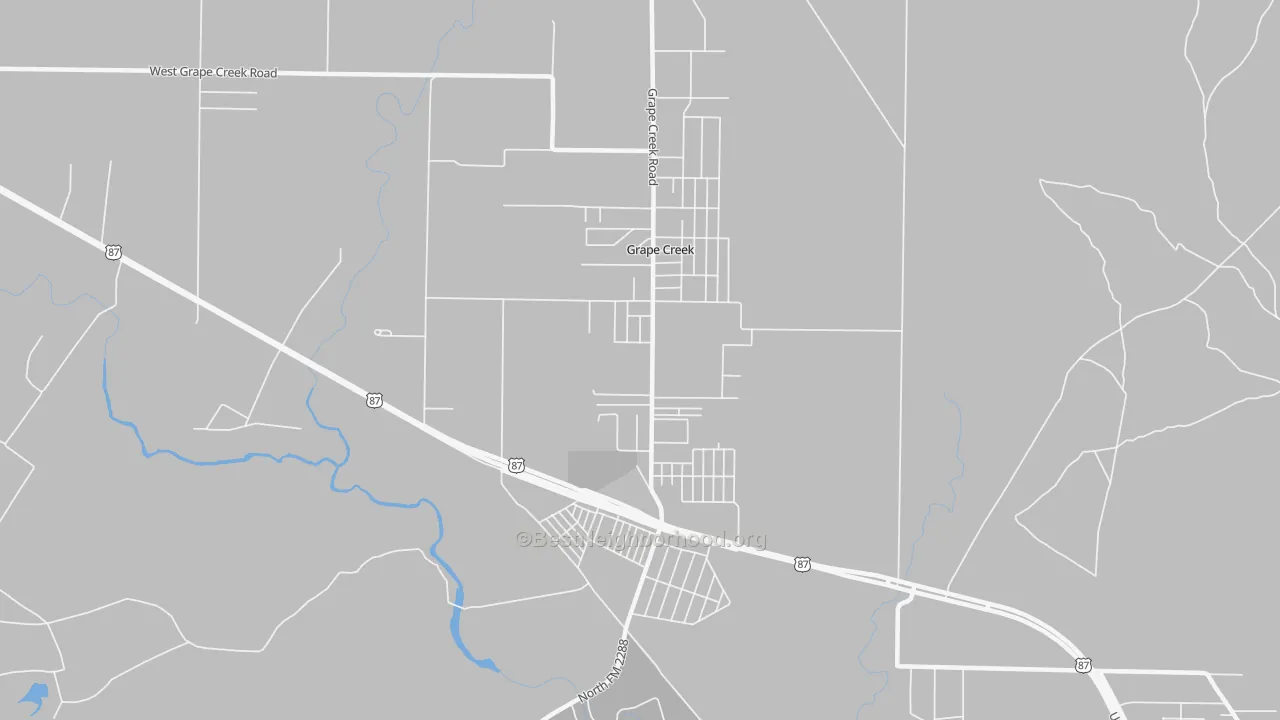 Transit Grade map of Grape Creek, TX