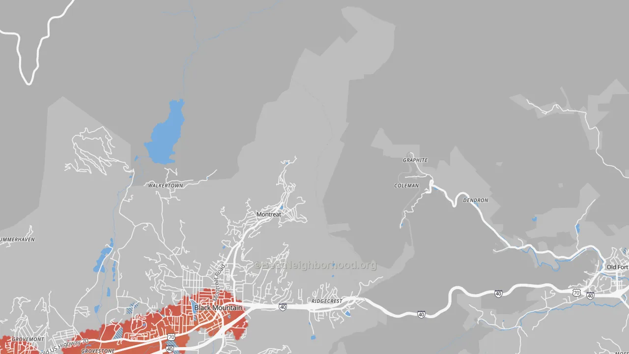 Transit Grade map of Graphite, NC