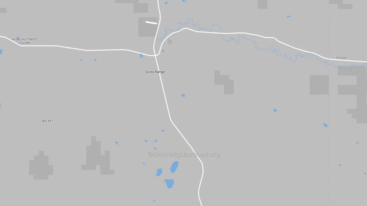 Transit Grade map of Grass Range, MT