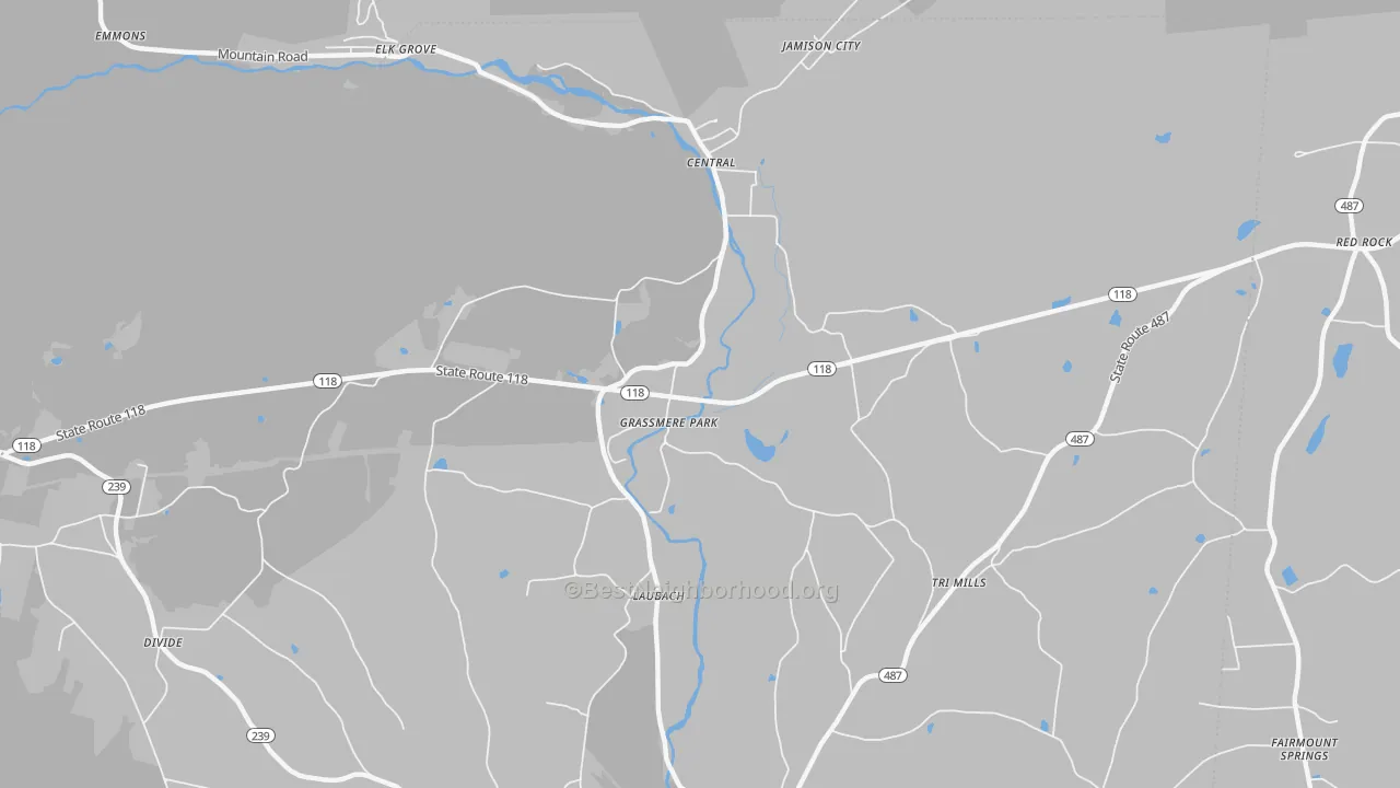 Transit Grade map of Grassmere Park, PA