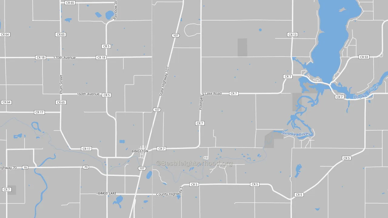 Transit Grade map of Grasston, MN