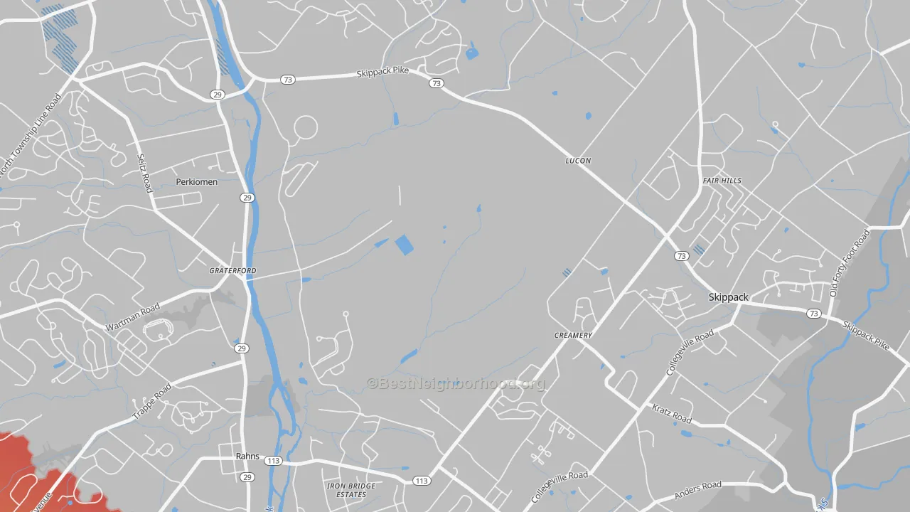Transit Grade map of Graterford, PA