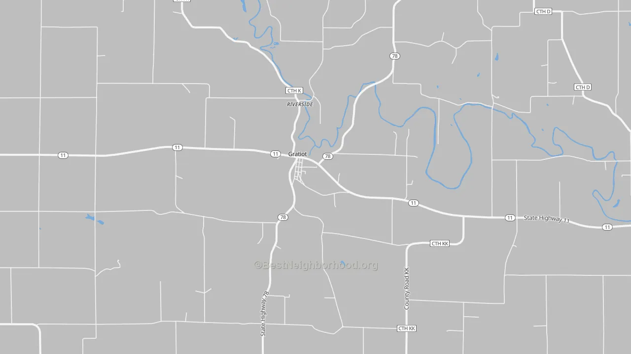 Transit Grade map of Gratiot, WI