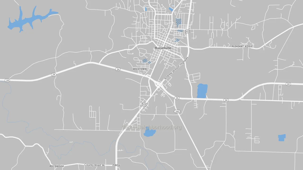 Transit Grade map of Gravel Hill, AL