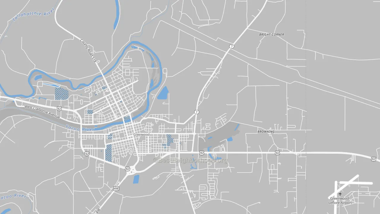Transit Grade map of Gravel Hill, MS
