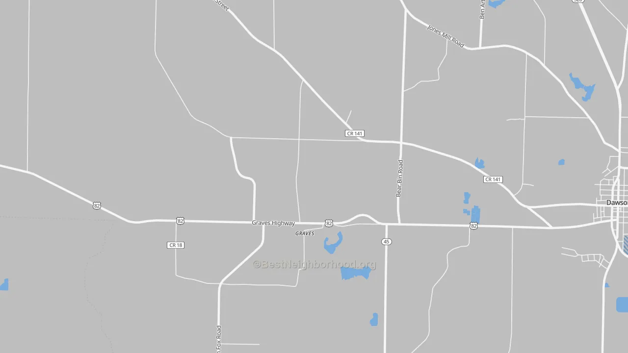 Transit Grade map of Graves, GA