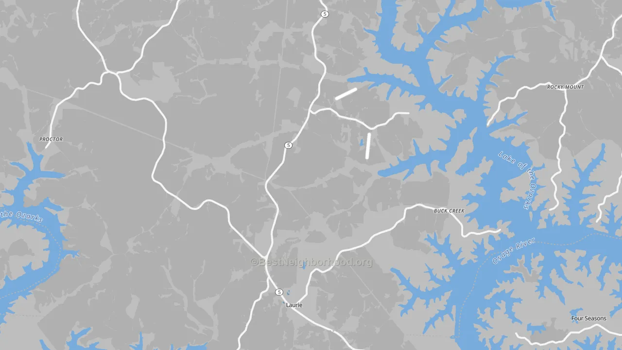 Transit Grade map of Gravois Mills, MO