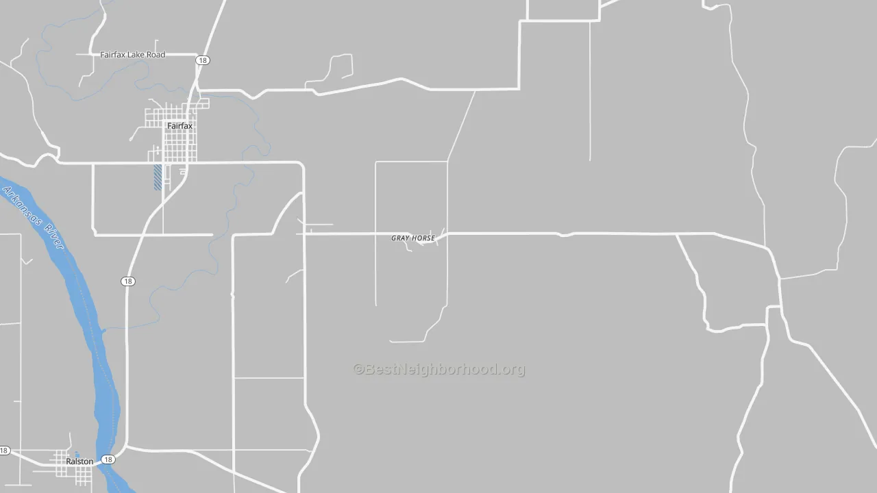 Transit Grade map of Gray Horse, OK