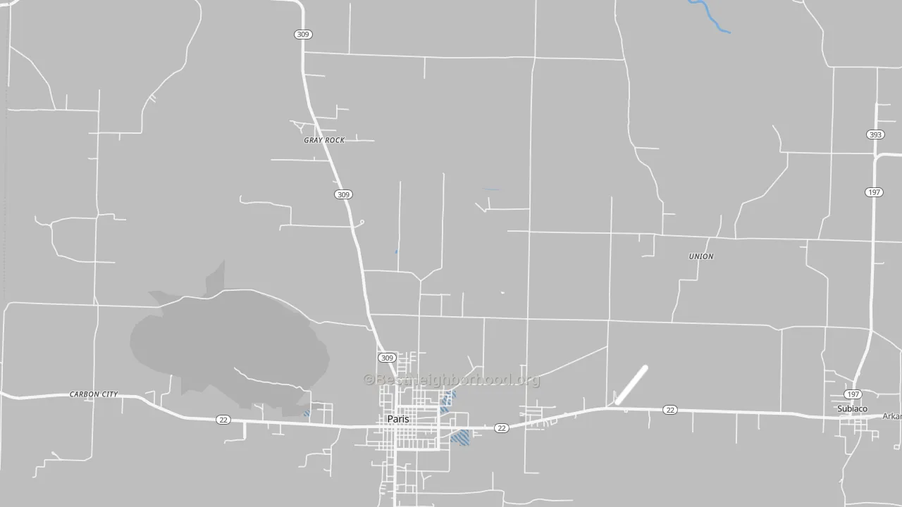 Transit Grade map of Gray Rock, AR