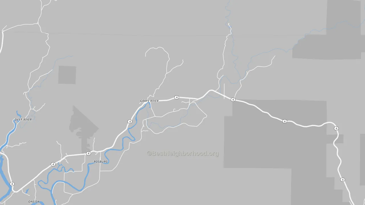Transit Grade map of Grays River, WA