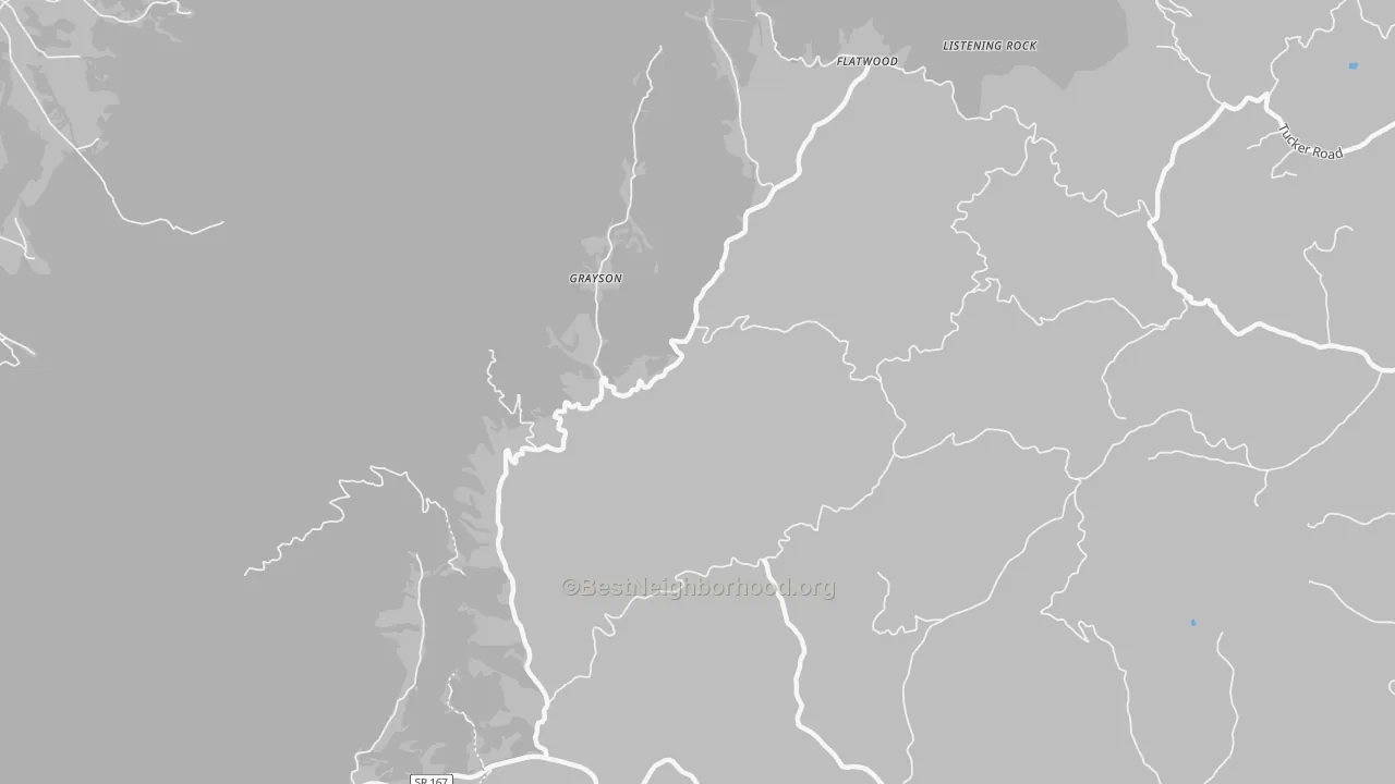 Transit Grade map of Grayson, NC