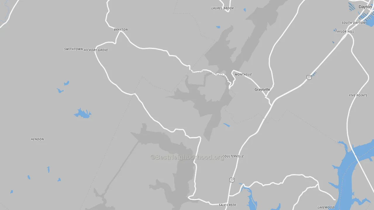 Transit Grade map of Graysville, TN