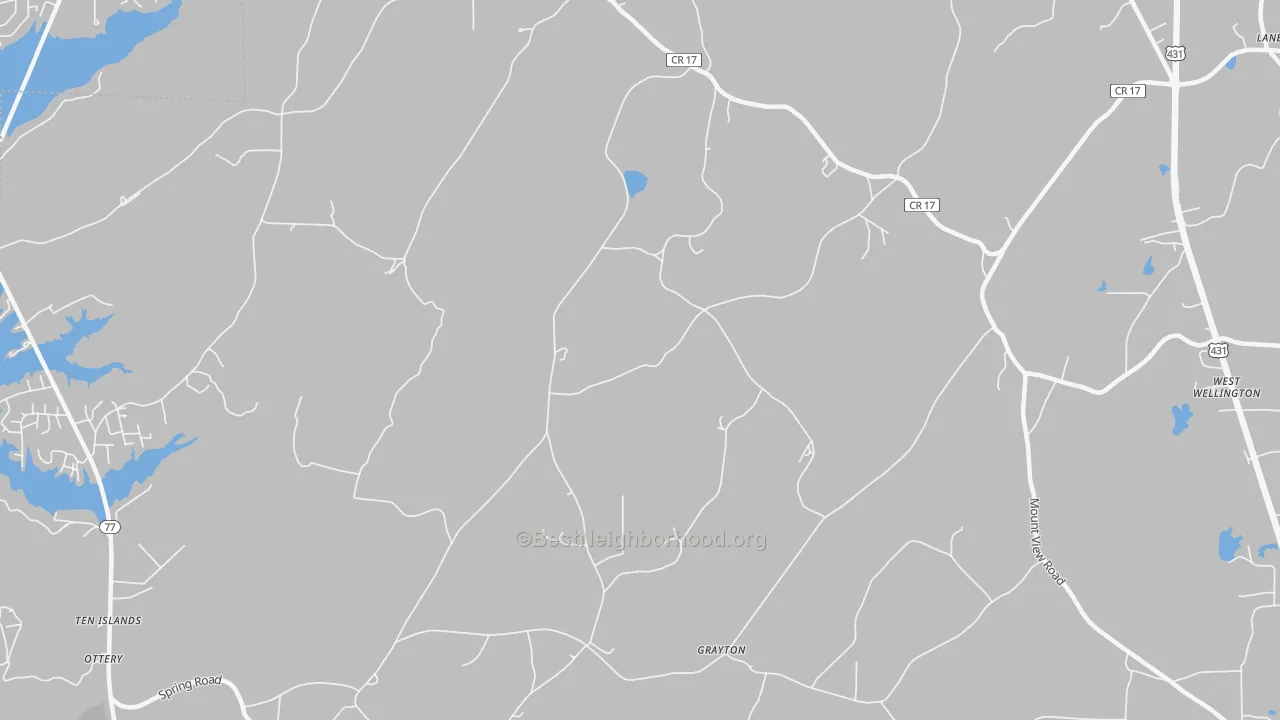 Transit Grade map of Grayton, AL