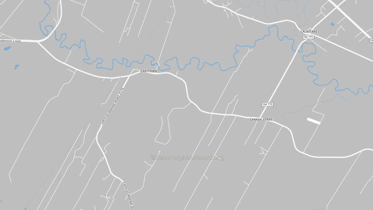 Transit Grade map of Graytown, TX