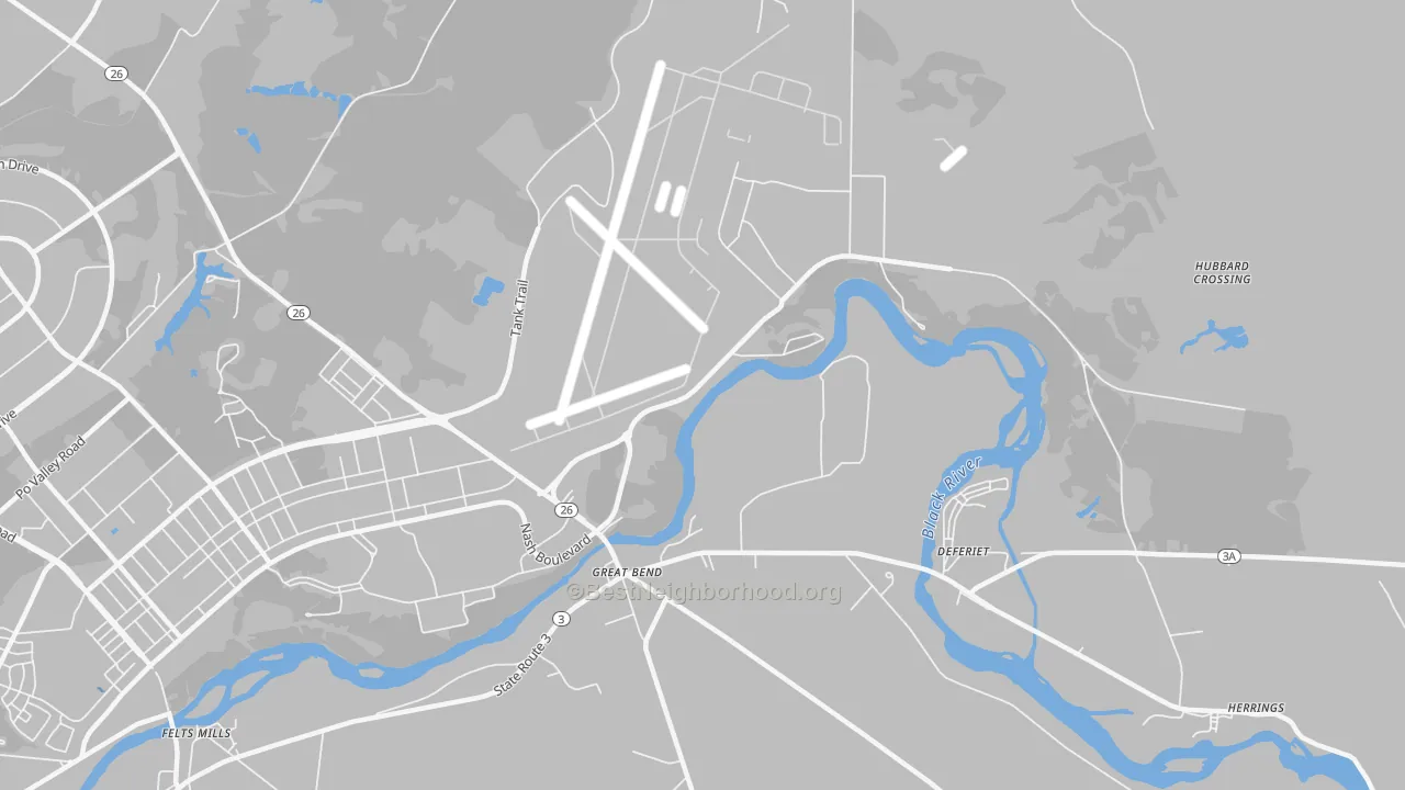 Transit Grade map of Great Bend, NY