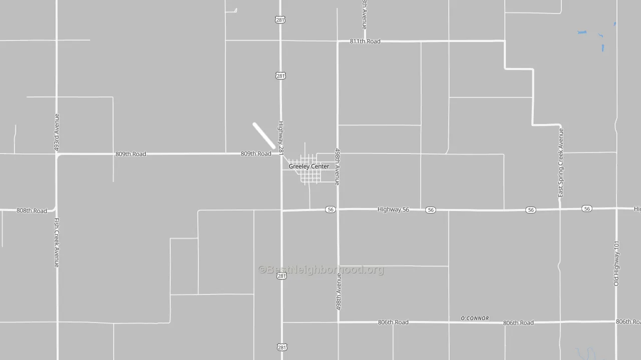 Transit Grade map of Greeley Center, NE