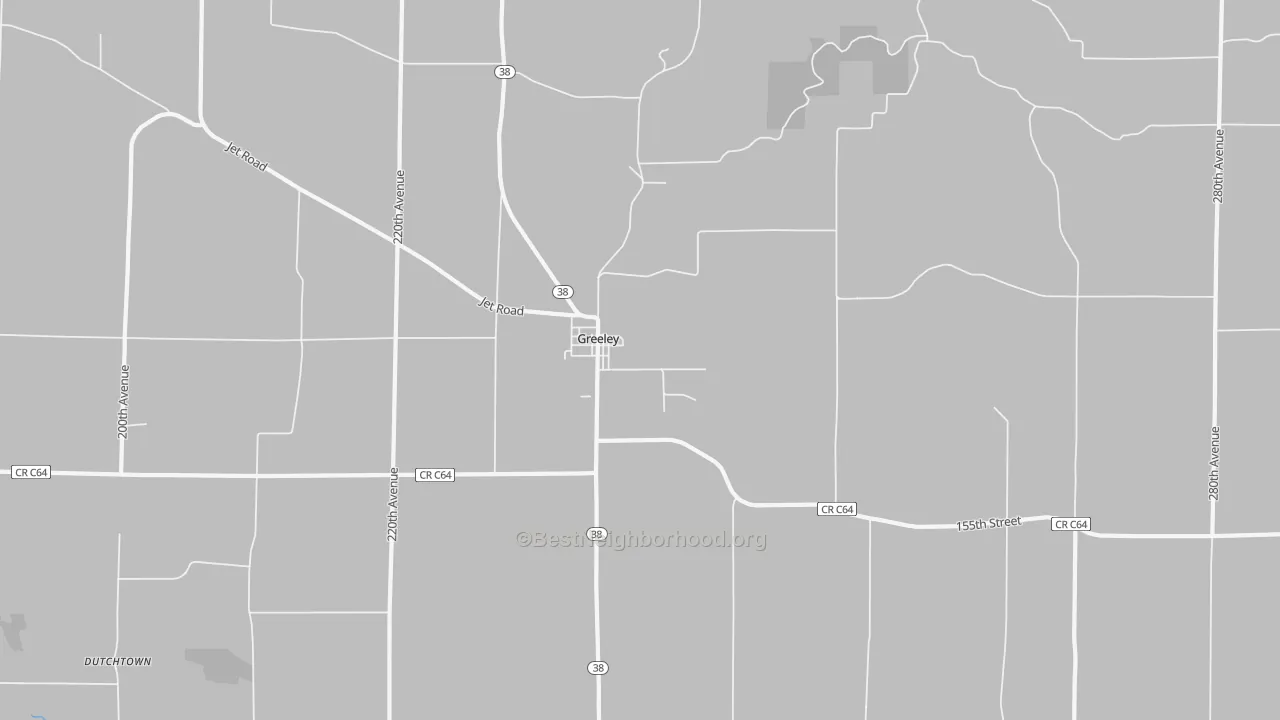 Transit Grade map of Greeley, IA