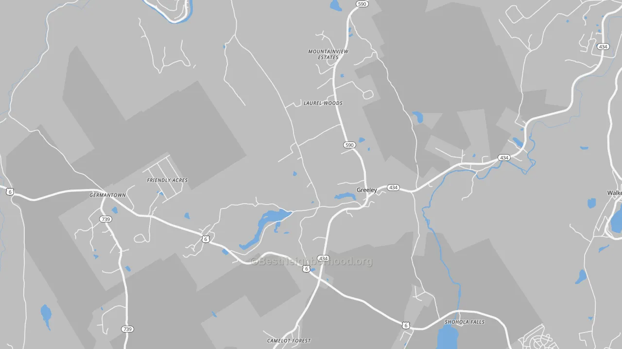 Transit Grade map of Greeley, PA