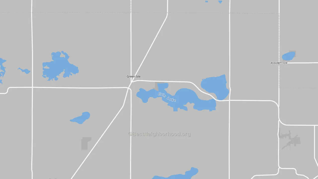 Transit Grade map of Green Isle, MN