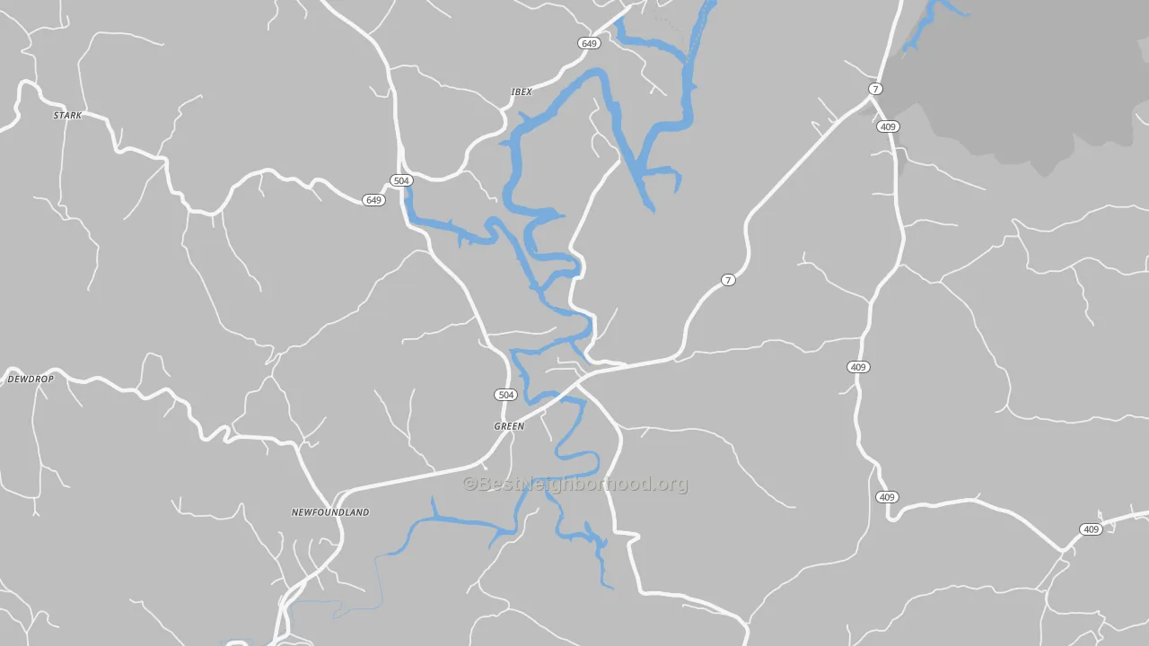 Transit Grade map of Green, KY