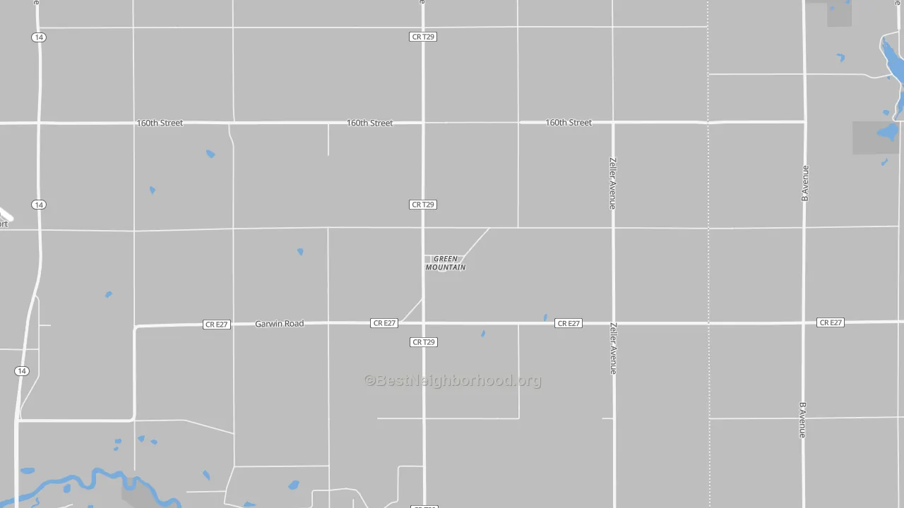 Transit Grade map of Green Mountain, IA