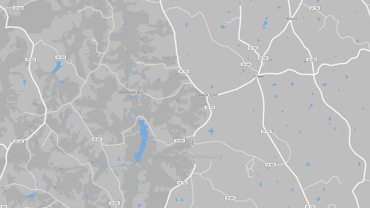 Transit Grade map of Green Pond, VA
