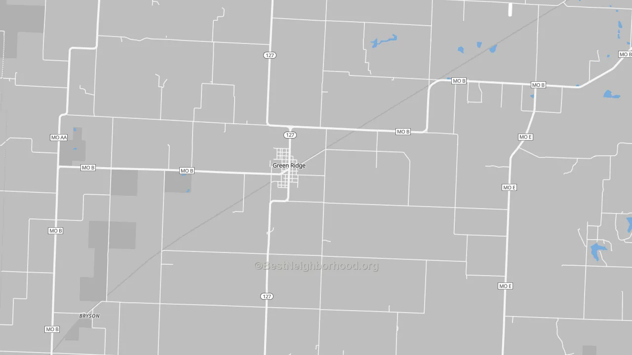 Transit Grade map of Green Ridge, MO