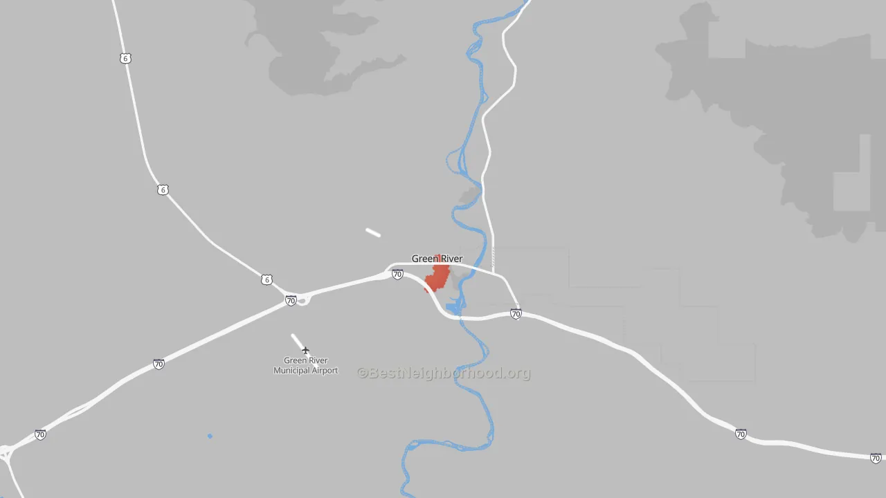 Transit Grade map of Green River, UT