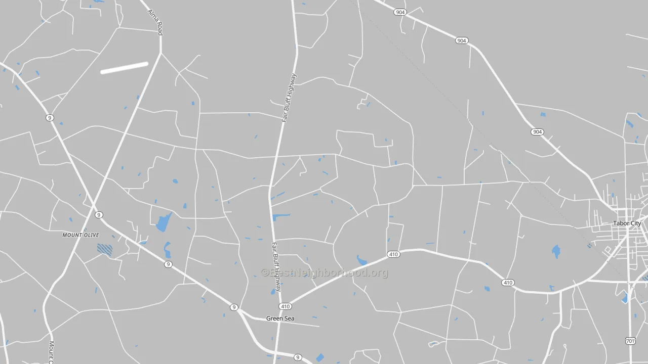 Transit Grade map of Green Sea, SC