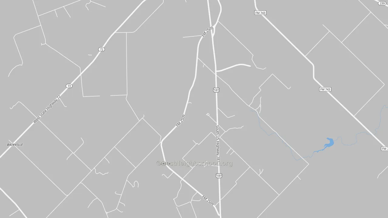 Transit Grade map of Green, TX