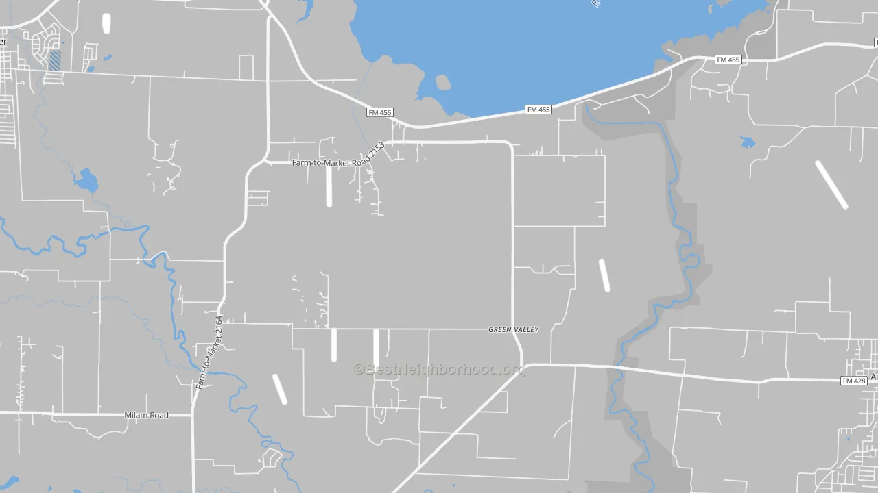 Transit Grade map of Green Valley, TX