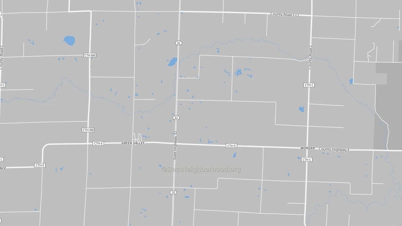 Transit Grade map of Green Valley, WI