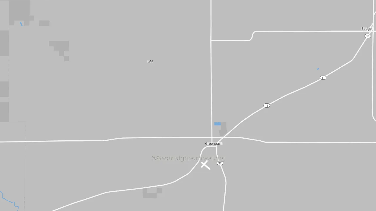 Transit Grade map of Greenbush, MN