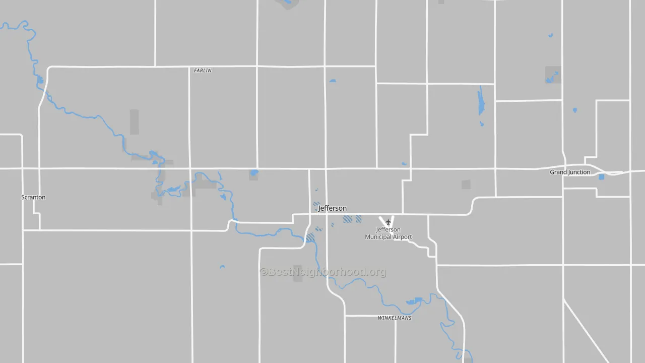 Transit Grade map of Greene County, IA