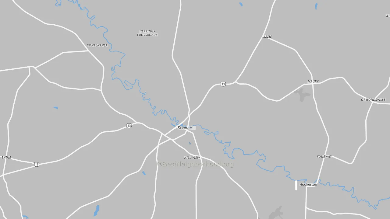 Transit Grade map of Greene County, NC
