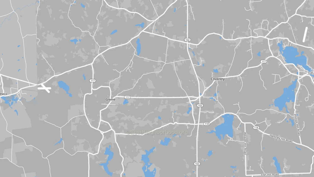 Transit Grade map of Greene, RI