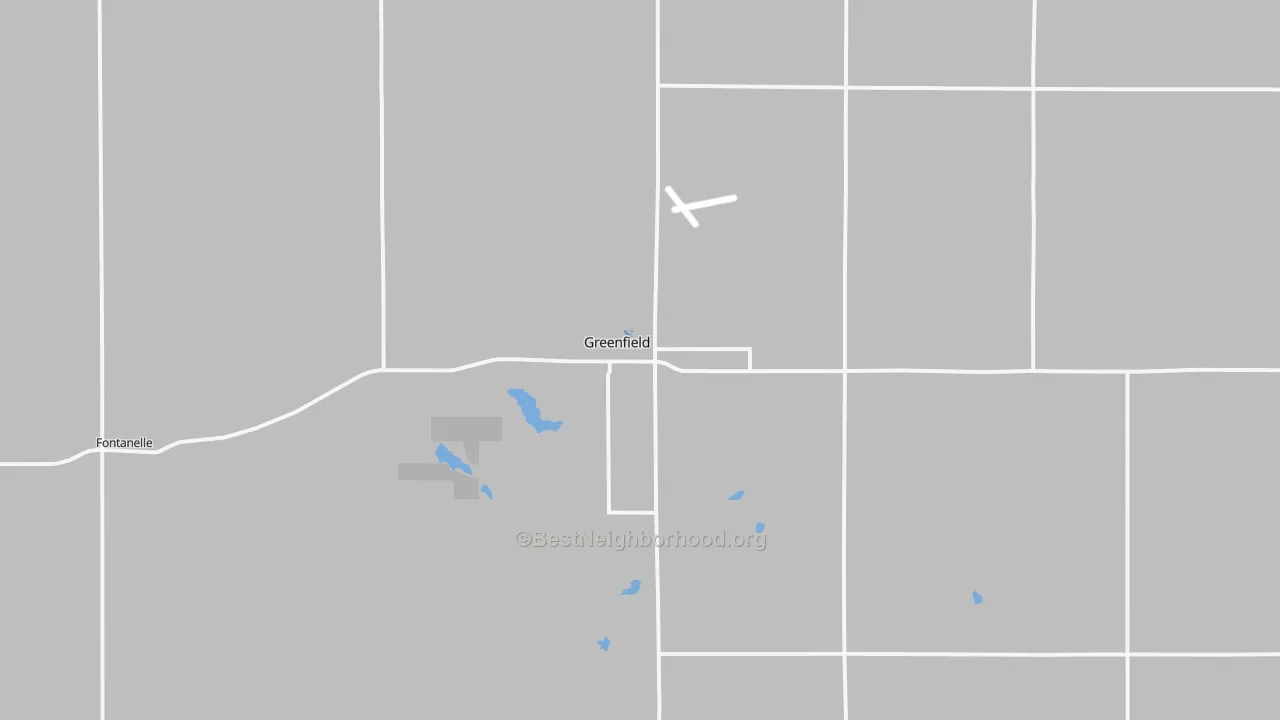 Transit Grade map of Greenfield, IA