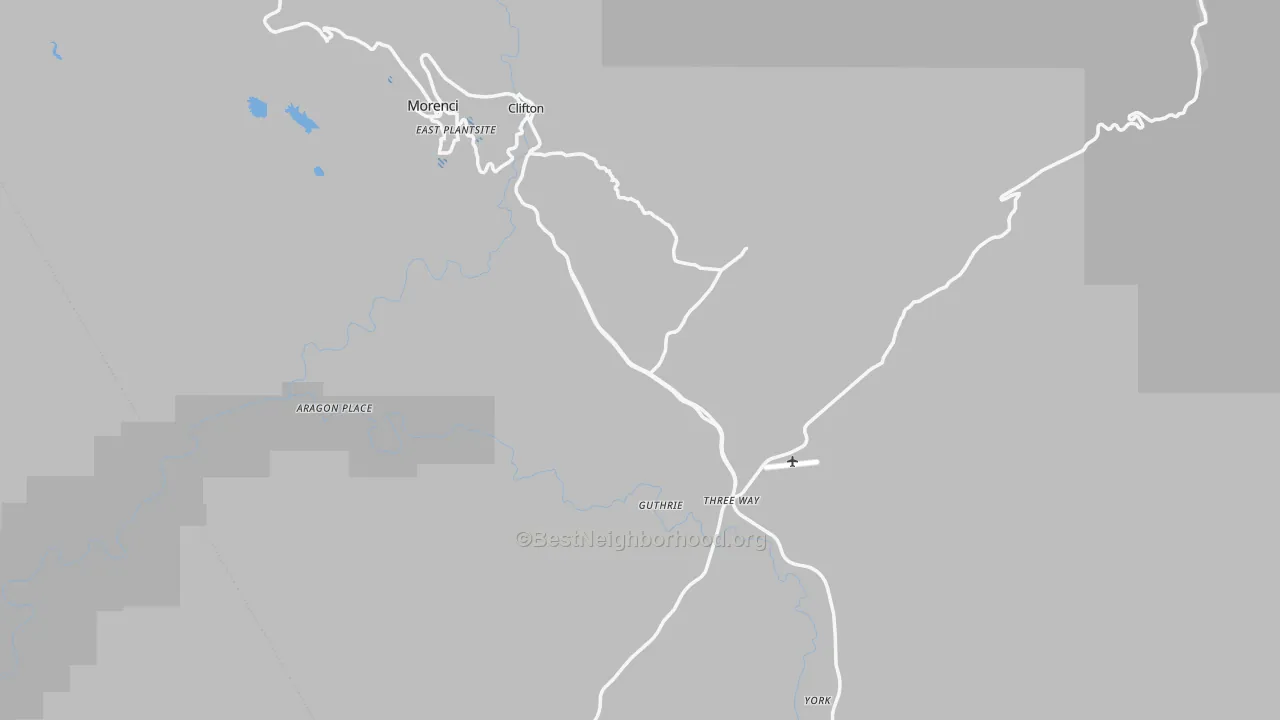 Transit Grade map of Greenlee County, AZ