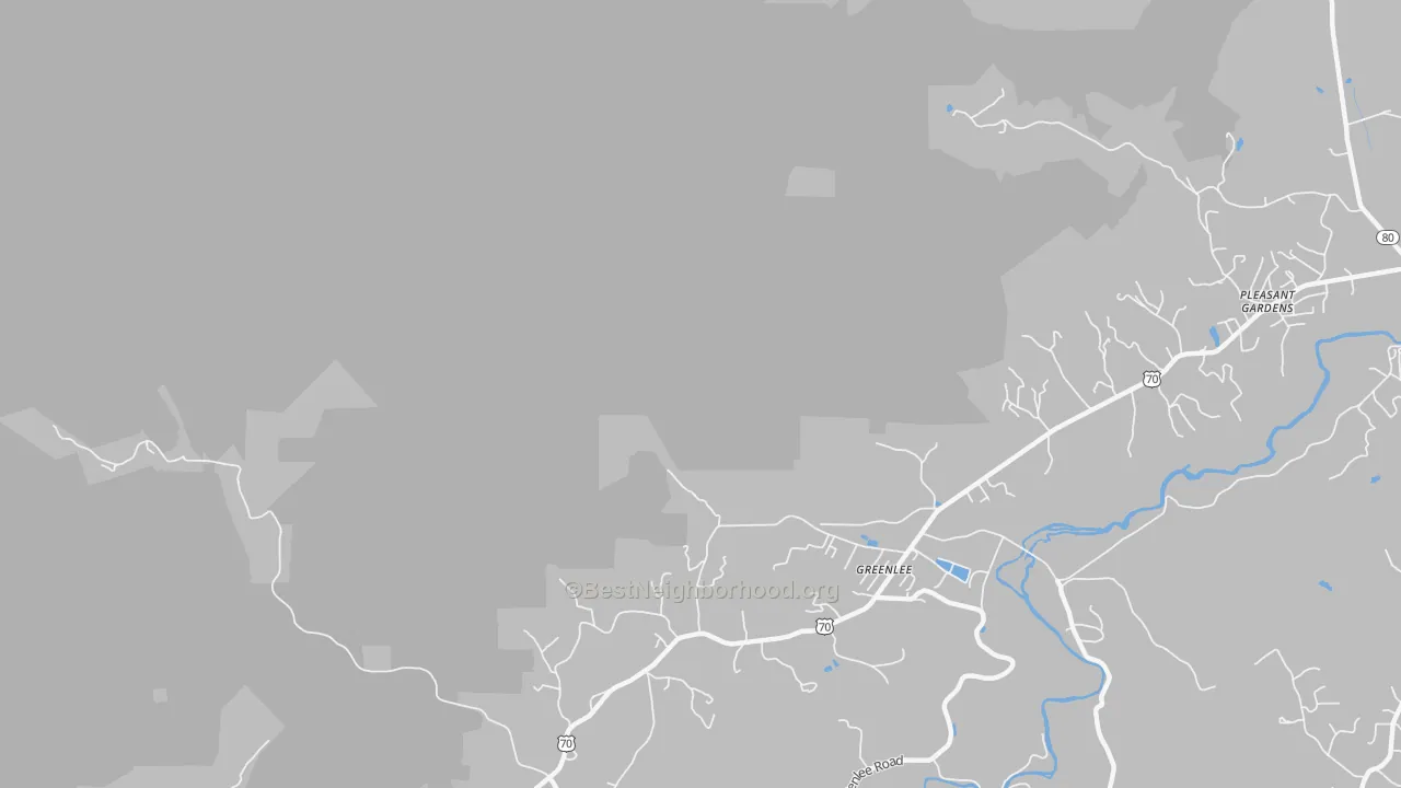 Transit Grade map of Greenlee, NC